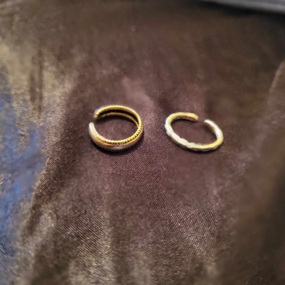 Adjustable Metal Midi Ring Toe Ring (set of 2) - Picture 2 of 4